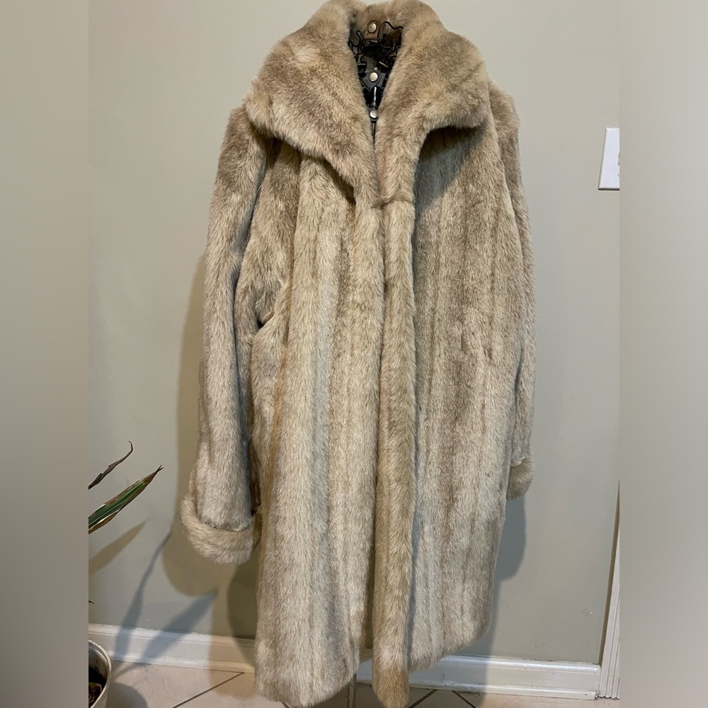 Alpine studio faux fur coat